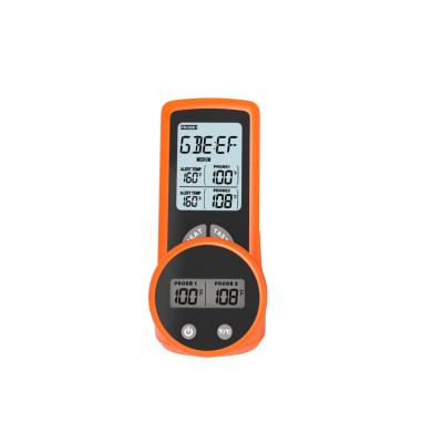 China Quick Read Digital Food Thermometer With Dual Probes For Liquids Smoker Oven for sale