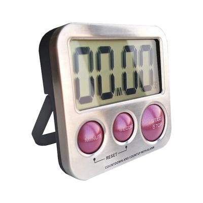 China Meat Magnetic Digital Cooking Timer Large Display Thermo Loud Alarm Back Holder for sale
