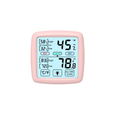 China Indoor Temperature And Humidity Gauge Hygrometer Monitor Bedroom Basement for sale