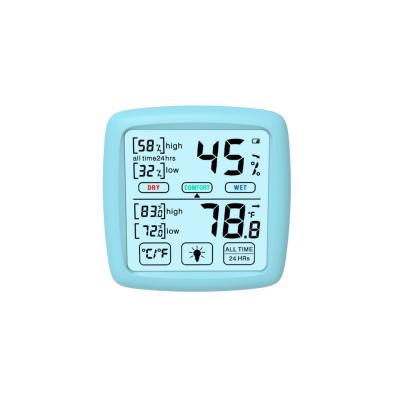 China Despertador do medidor da temperatura da umidade de Mini Digital Lcd Thermometer Hygrometer à venda