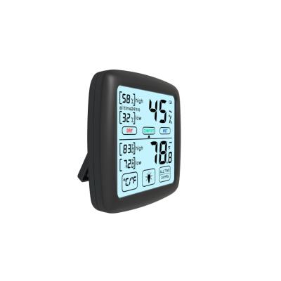 China Mini Digital Thermometer Hygrometer With Min Max Hygrometer Memory Lcd en venta