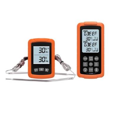 China Bbq Wireless Meat Thermometer With Low Temp Alarm Monitoring For Oven Grill for sale