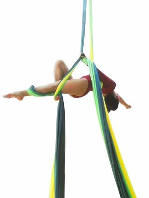 China Customized Color 210T Parachute Nylon Aerial Yoga Swing Hammock for sale