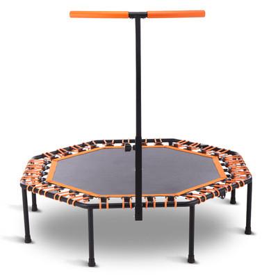 China Wholesale New Foldable Outdoor Fitness Equipment Trampoline With Armrests For Adults And Kids for sale