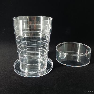 China Clear Plastic Pocket Pint Beer Glass 16OZ 480ml Big Size Foldable Not Metal à venda