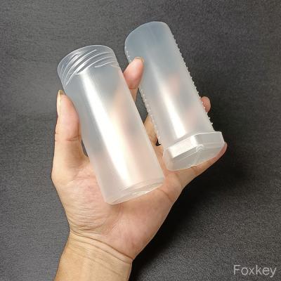 China 4cm ID PP Telescopic Plastic Tube Packaging Container Twist Lock Mechainism for sale