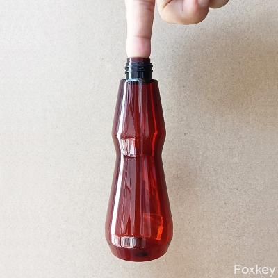 China 3oz 100ml Small Double Cone Shape Bottle Plastic Slim Waist S Shape Thin Waist for sale