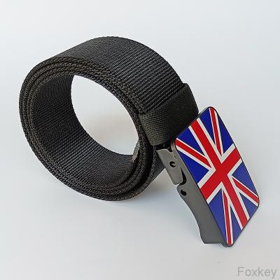 China Fully Adjustable Nylon Waist Belt Strap Plastic Buckle POM With Logo Print for sale