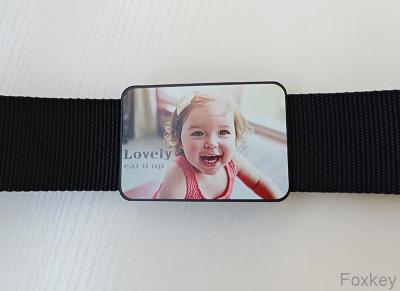 China Cinturón POM Fijación ajustable de liberación rápida Cinturón de nylon con impresión de bebé en venta