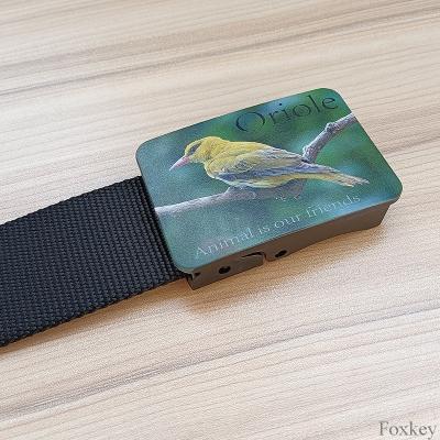 China Free Print Belt Adjustable Buckle Plastic With Personalized Image Promotion for sale
