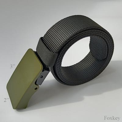 China Cinturón táctico de plástico mediano con liberación rápida Cinturón de ejército imprimible en venta