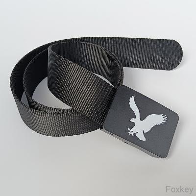 China Black Plastic Personalized Belt Buckles For Men Promotion Give Away Present en venta