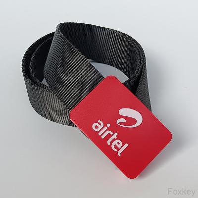 China Anuncio cinturón ajustable correa de plástico Impreso con logotipo Foto Imagen en venta