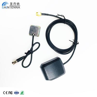 China High Gain Active GPS GLONASS Antenna 1575MHz Black Color Vehicle Mounted for sale