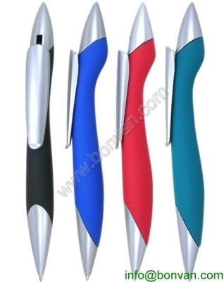 China plastic pen, ergonomic pens,rubber sprayed, soft touch plastic gift pen for sale