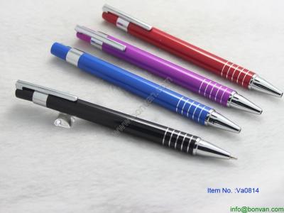 China promotional pen retractable metal pen,aluminum retractable pen from china for sale