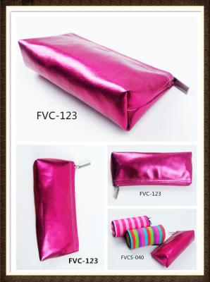 China PU Leather Marker Zipper Pencil Cases / Hot Pink Unicorn Bag And Stationery  AZO Free for sale
