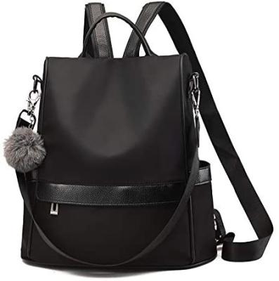 China Women Anti Theft Backpacks Waterproof Nylon Fashion Lightweight Travel Shoulder Bag for sale