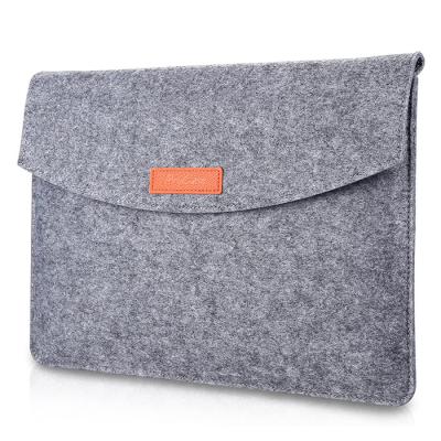 China Extra Storage Felt Laptop Sleeves For MacBook Pro MacBook Air HP Dell Lenovo Notebook for sale