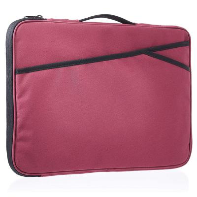 China Maroon 17 Inch Laptop Sleeve Case Laptop Sleeve Bag Durable Neoprene for sale