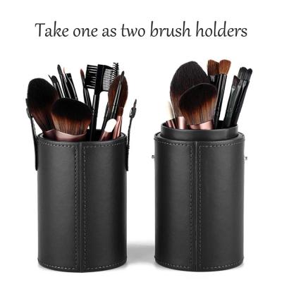China Dustproof Stitch Makeup Brush Holder Makeup Brush Travel Bag Cup Storage For Women Girls for sale