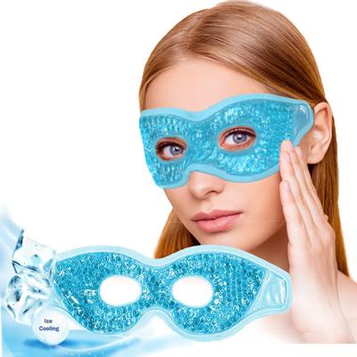 China Plush Backing Cooling Eye Mask , Reusable Gel Eye Mask For Sleeping for sale