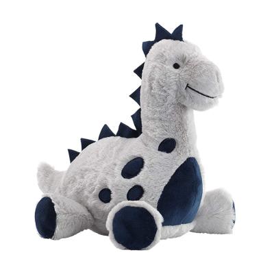 China Baby Dinosaur Polyester Stuffed Animals Toy Blue Gray PP Cotton Plush for sale