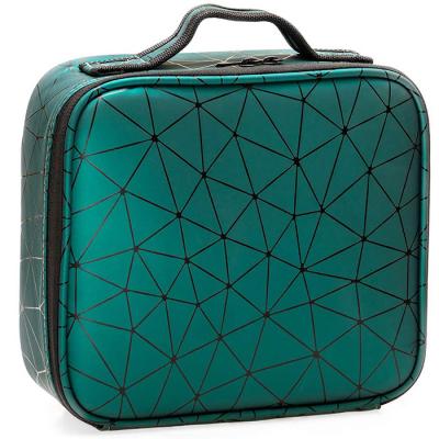 China Travel Makeup Case PU Leather Professional Cosmetic Train Cases Artist Storage Bag for sale