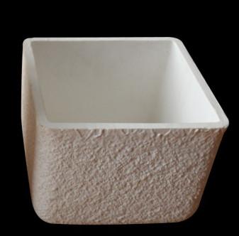 China ISO9001 Kiln Furniture High Purity Alumina Coarse Crucible For Sintering Of Alumina Ceramics Used On Industrial Furnace for sale