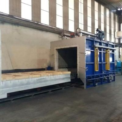 China Batch Heat Treating Hot Air Trolley Furnace For Mechanical Parts for sale