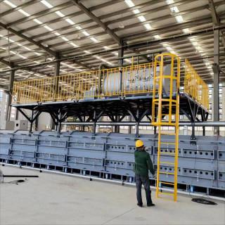 China High Temperature Silicon carbon anode Carbonization RHK Roller Hearth Furnace en venta