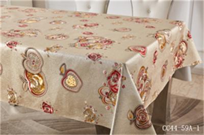 China Polyester Square Tablecloth Wrinkle Stain Resistant Easy Care Fabric Fits Square Or Round Table for sale