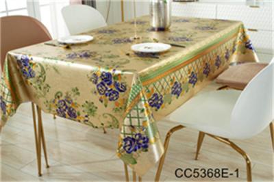 China Rectangular Digital Printed Polyester Tablecloth Spillproof Table Cover Festival Home Hotel Wedding Party Decoration for sale