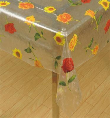 China Waterproof PVC Round Tablecloth Transparent Table Cloth Mat for Life for sale