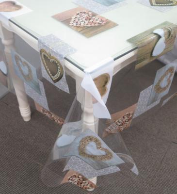 China Frosted Heat Resistant PVC Tablecloth Cover 0.12mm Thickness Soft Film 2kg for sale