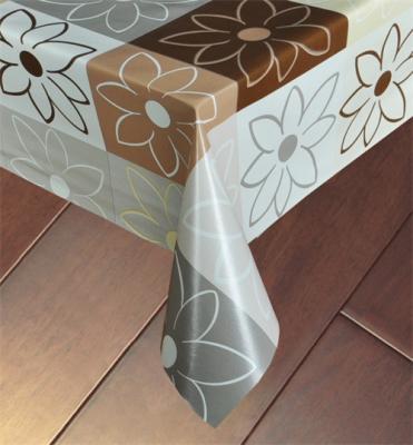 China Solid Patterns Kitchen Printed Table Cloth Covers 100GSM Oilproof 0.07mm Thick for sale