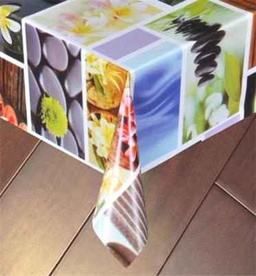 China Plain PVC Square Outdoor Tablecloth 0.12mm 100GSM Colorful Printing 20m Length for sale
