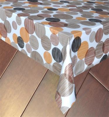 China Rectangular Custom Printed Disposable Tablecloths 0.20mm Dustproof Dining Table Covers for sale