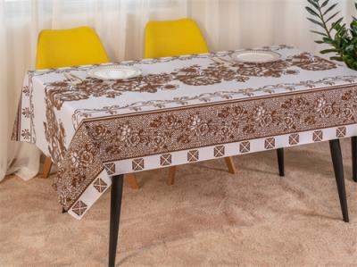China 137cm Non Slip Tablecloth Protector Wearproof Flocking Table Runner 0.45mm Thick for sale