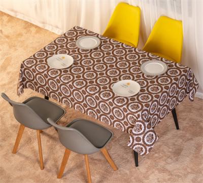 China Luxury Custom Waterproof Tablecloth 20m Roll Oilproof Wipe Clean Table Cover 0.22mm Thick for sale