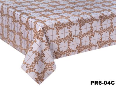 China Washable Outdoor Stain Proof Table Cloth Flocked 0.45mm Thick 1.37m Width Anti Alkali for sale