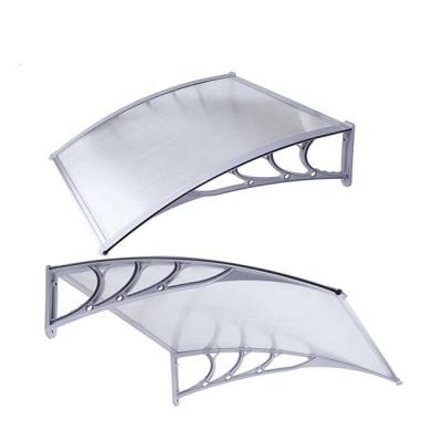 China Aluminium Profile Connecting Parts 600*600mm Grey Polycarbonate Canopy for sale