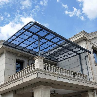 Китай Алюминиевые подпорные тенты с поликарбонатными крышами продается