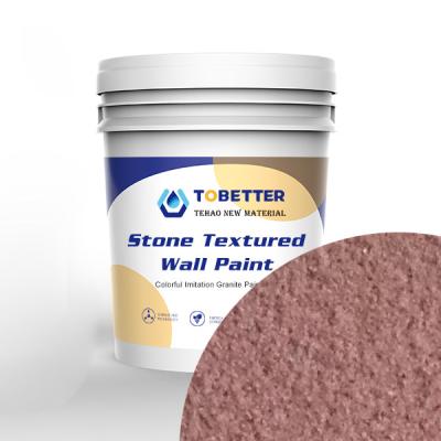 China Exterior Real Stone Paint Waterproof Nippon Paint Replace Natural Lacquer for sale