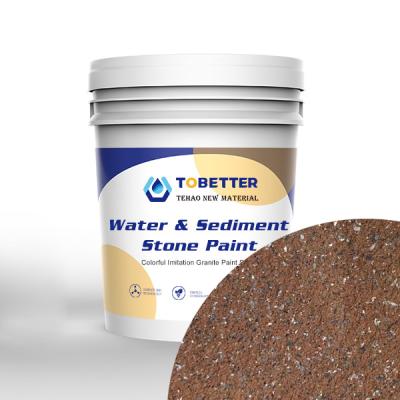 China External Imitation Stone Paint Waterproofing Outside Interior Concrete Wall Paint for sale