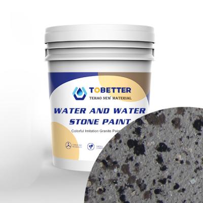 China Powder Wall Coating Paint Grey Imitation Granite Stone Coating Paint Wall Exterior Waterborne for sale