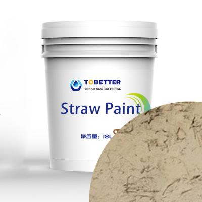 China Natural Straw Colour Paint Ecological External for sale