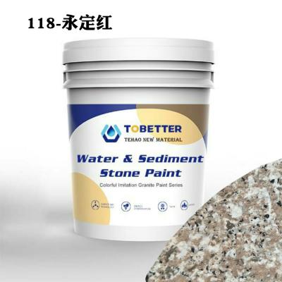 Chine 118 Peinture naturelle imitation de pierre Peinture à l'eau et au sable Peinture murale en béton Textures extérieures à vendre