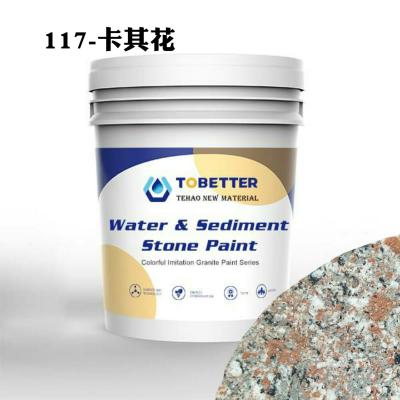 Chine 117 Peinture naturelle imitation de pierre Peinture murale en béton Peinture extérieure texture imperméable à l'eau Nippon Replace à vendre
