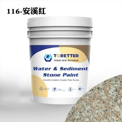 China 116 Outdoor Waterproof Texture Natural Imitation Stone Paint Concrete Wall Paint Nippon Replace for sale